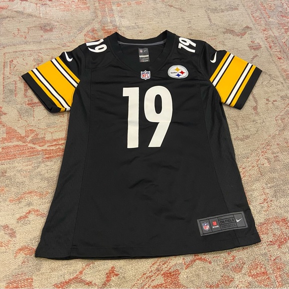 NWOT Women’s Pittsburgh Steelers Nike Black Game Jersey #19 JuJu Smith-Schuster - Picture 2 of 4